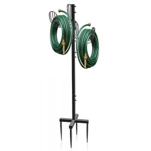 EVEAGE Upgraded Water Hose Holder Freestanding, Hose Stand Outdoor, Garden Hose Holder Stake For Outside Yard