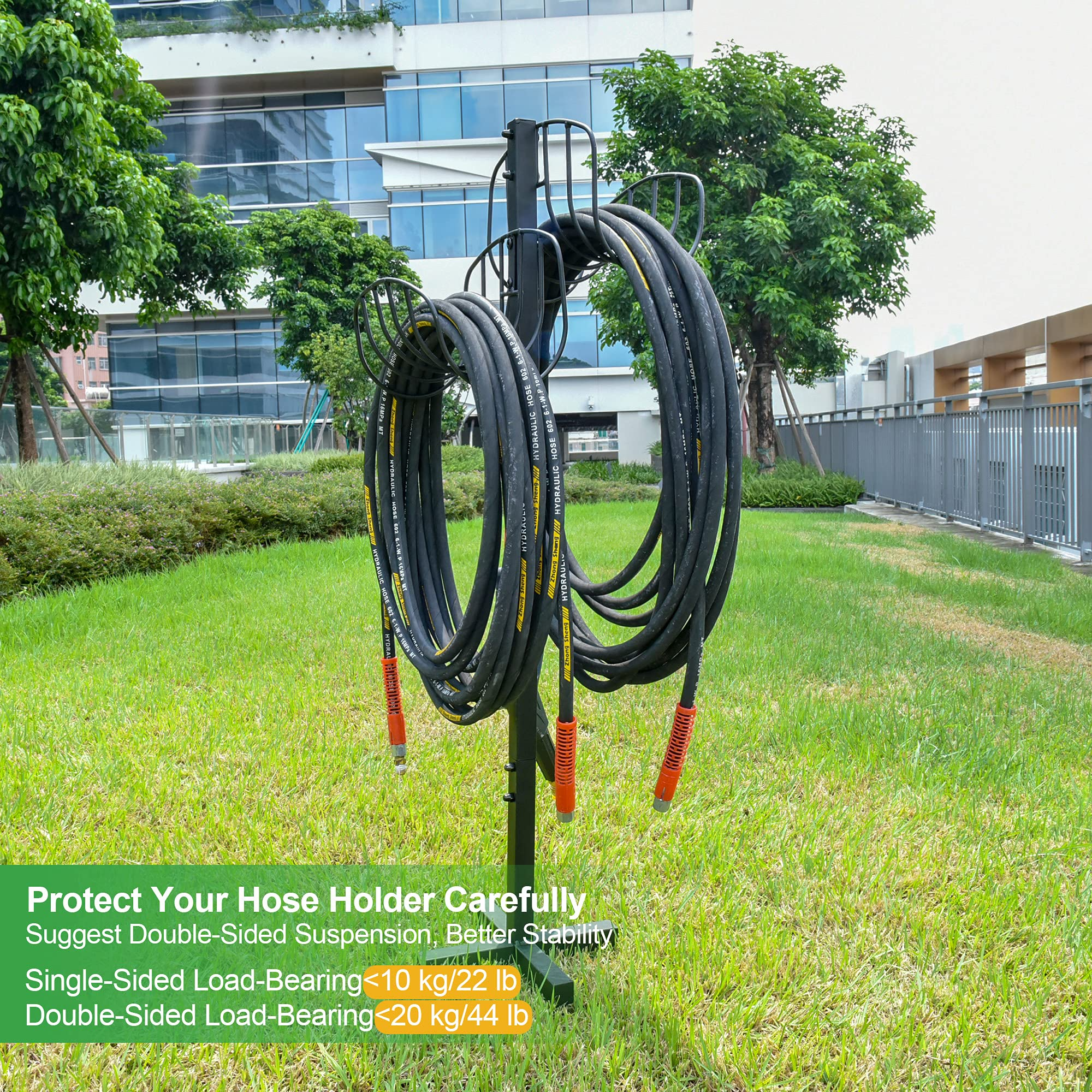 Garden Hose Holder Water Hose Stand Freestanding | EVEAGETOOL