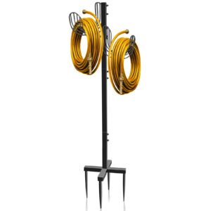 EVEAGE Upgraded Water Hose Holder Freestanding, Hose Stand Outdoor, Garden Hose Holder Stake For Outside Yard