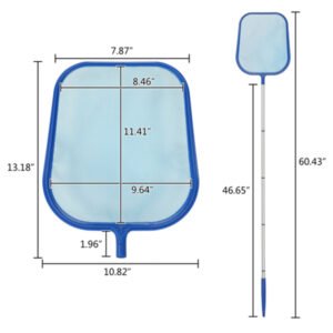Swimming Leaf Skimmer Net with Aluminum Telescopic Pole