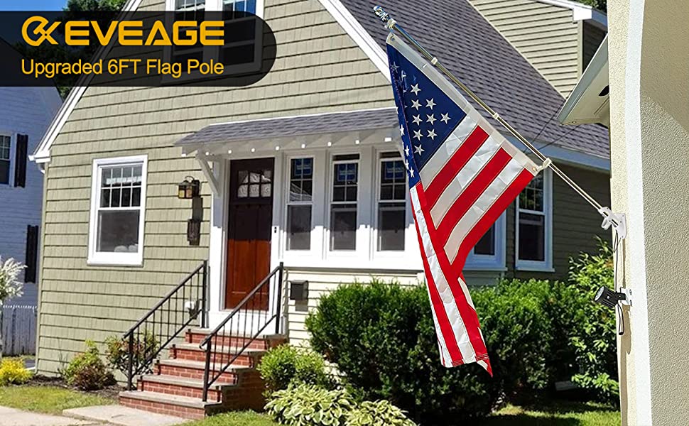 eveage Flag Poles for Outside7