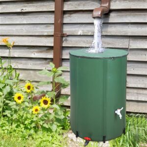 EVEAGE Rain Bucket 100 Gallon Folding Rain Bucket Water Collector Green