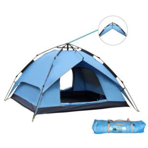 EVEAGE Pop up Camping Tent Outdoor Waterproof 3-4 Person Folding Tent Family Camping Tent