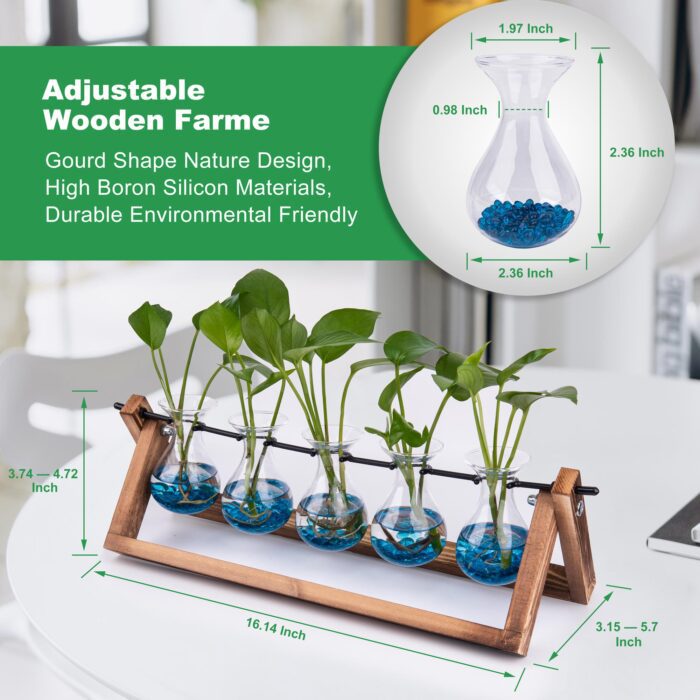 EVEAGE Propogation Planters Glass, Plant Propagation Station ...