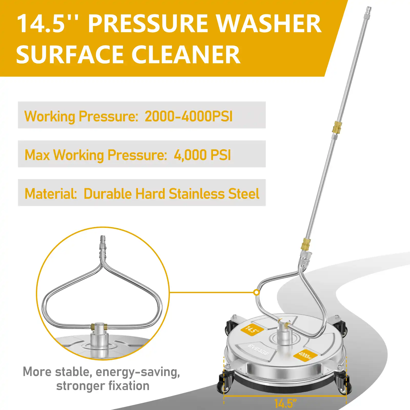 pressure washer with surface cleaner