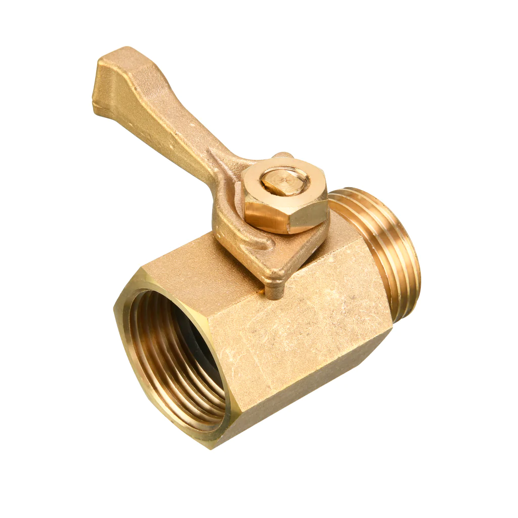 Heavy Duty Garden Hose Inline Shut Off Valves, 3/4″, 2-Pack Solid Brass with 2 Spare Washers