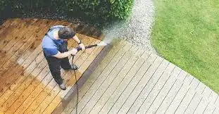 bleach in pressure washer