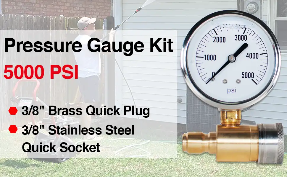 pressure washer gauge home depot