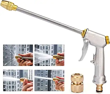 EVEAGE Pressure Washer Gun Car Clean Washer Tool,Hose Nozzle Sprayer with Extension Wand,3000 PSI Max,Fit about 1.3cm Inner Diameter of Water Pipe,Professional Pressure Washer Accessories