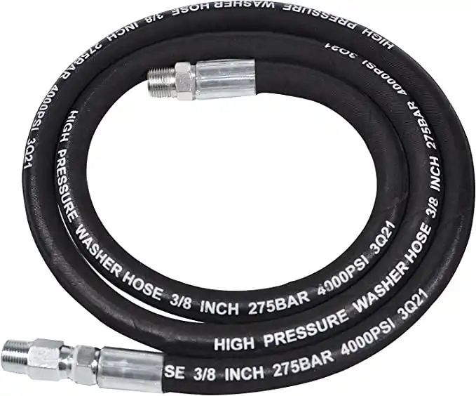 EVEAGE Pressure Washer Jumper Hose 3/8″ Whip Hose, 5FT Hose Reel Connector Hose for Pressure Washing, 4000 PSI Rated