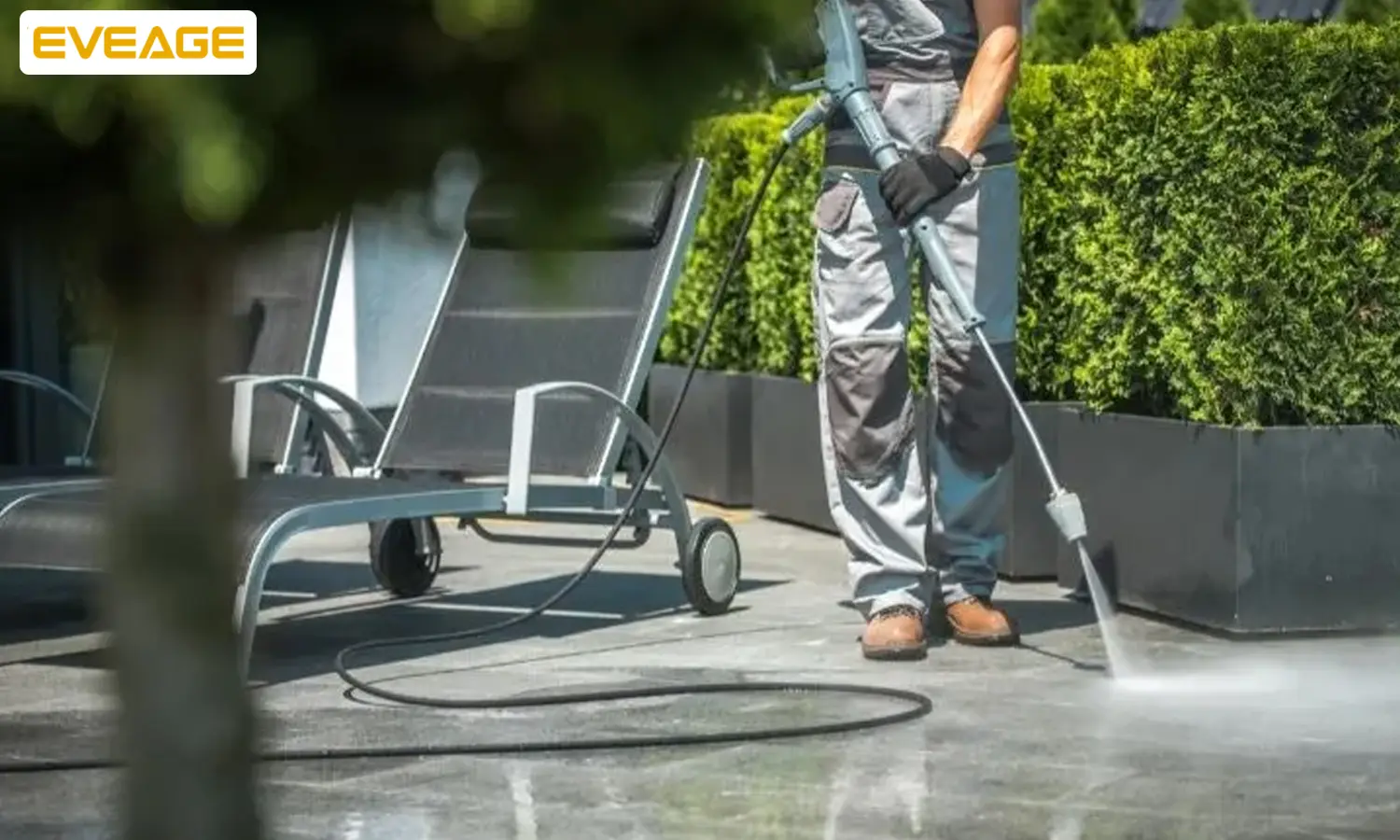 pressure washer clean concrete