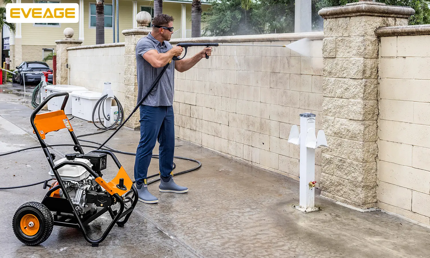 How do you turn a pressure washer into a hose