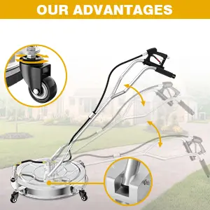 electric pressure washer surface cleaner attachment