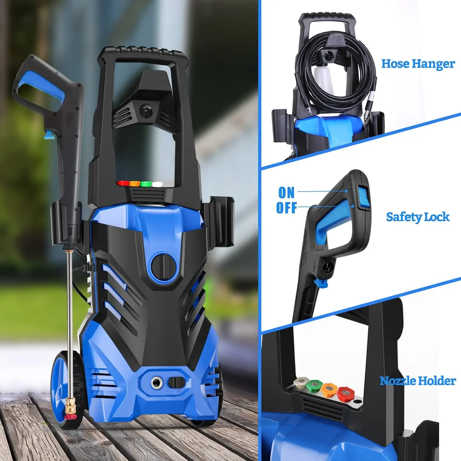 EVEAGE Powerful Electric Pressure Washer – 3500 PSI 2.5 GPM Electric Power Washer(time-limited promotion)