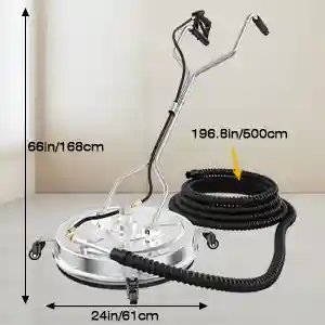 pressure washer with surface cleaner attachment