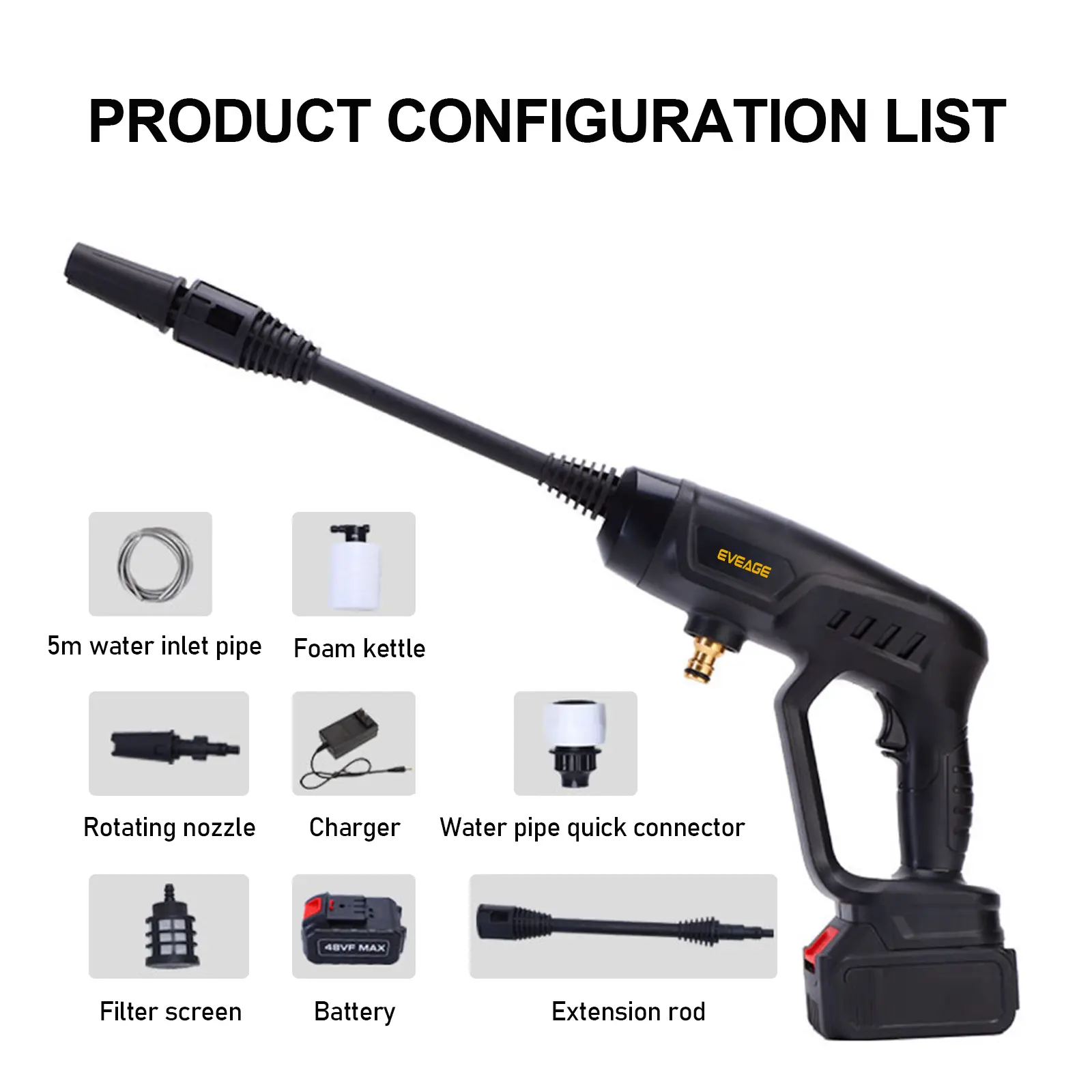 cordless pressure washer with water tank