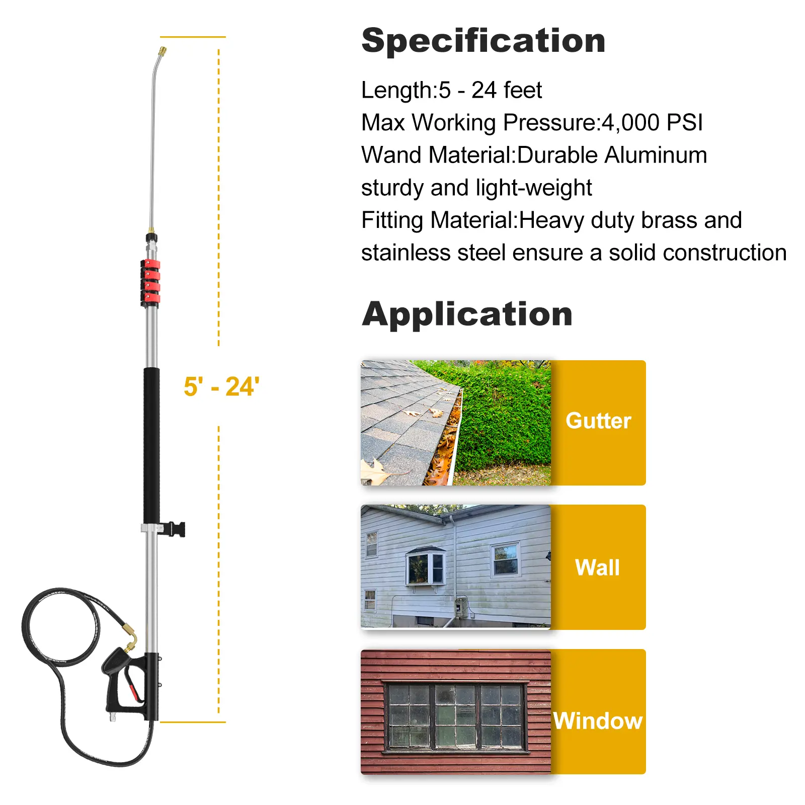 pressure washer wand extensions