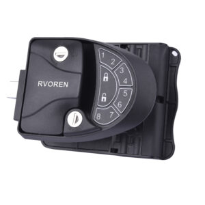 RVOREN RV Keyless Entry Door Lock Mechanical Key Trailer Door Latch Waterproof Zinc Alloy Metal RV Door Handle