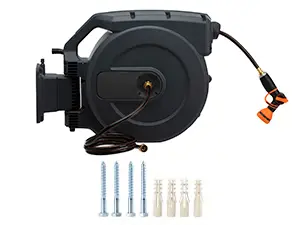 100ft garden retractable hose reel