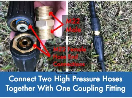 Connecting your high-pressure hose