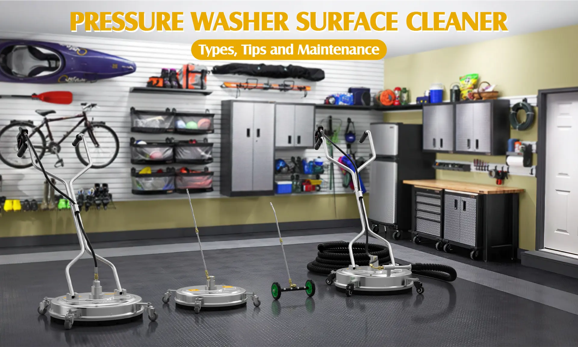 Pressure washer surface cleaner TYPES,TIPS Maintenance