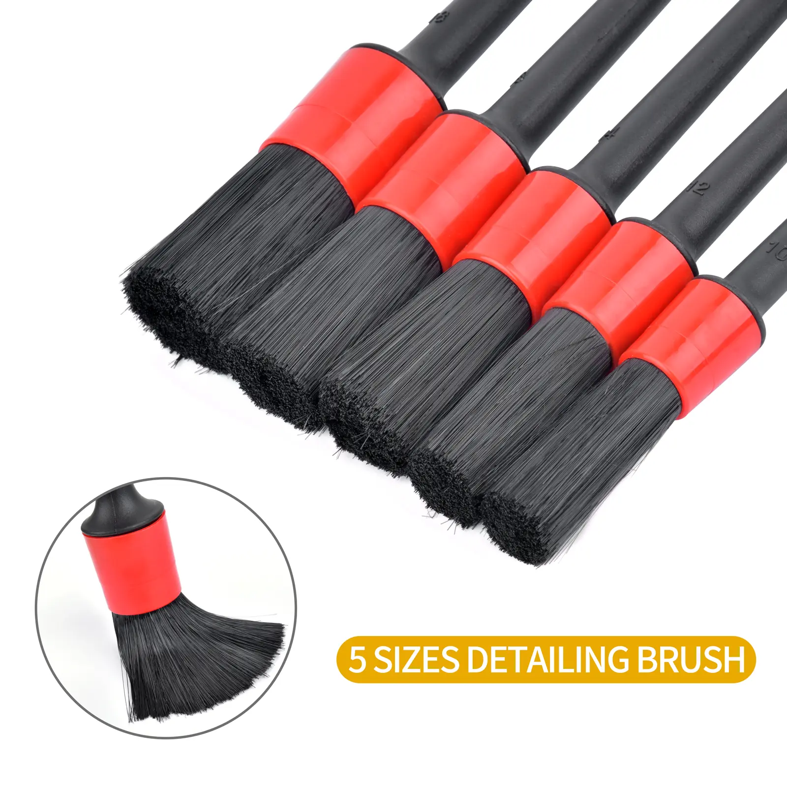 12Pcs Car Detailing Cleaning Brush Supplies Kit for Wheel , Tire, Rim Brush