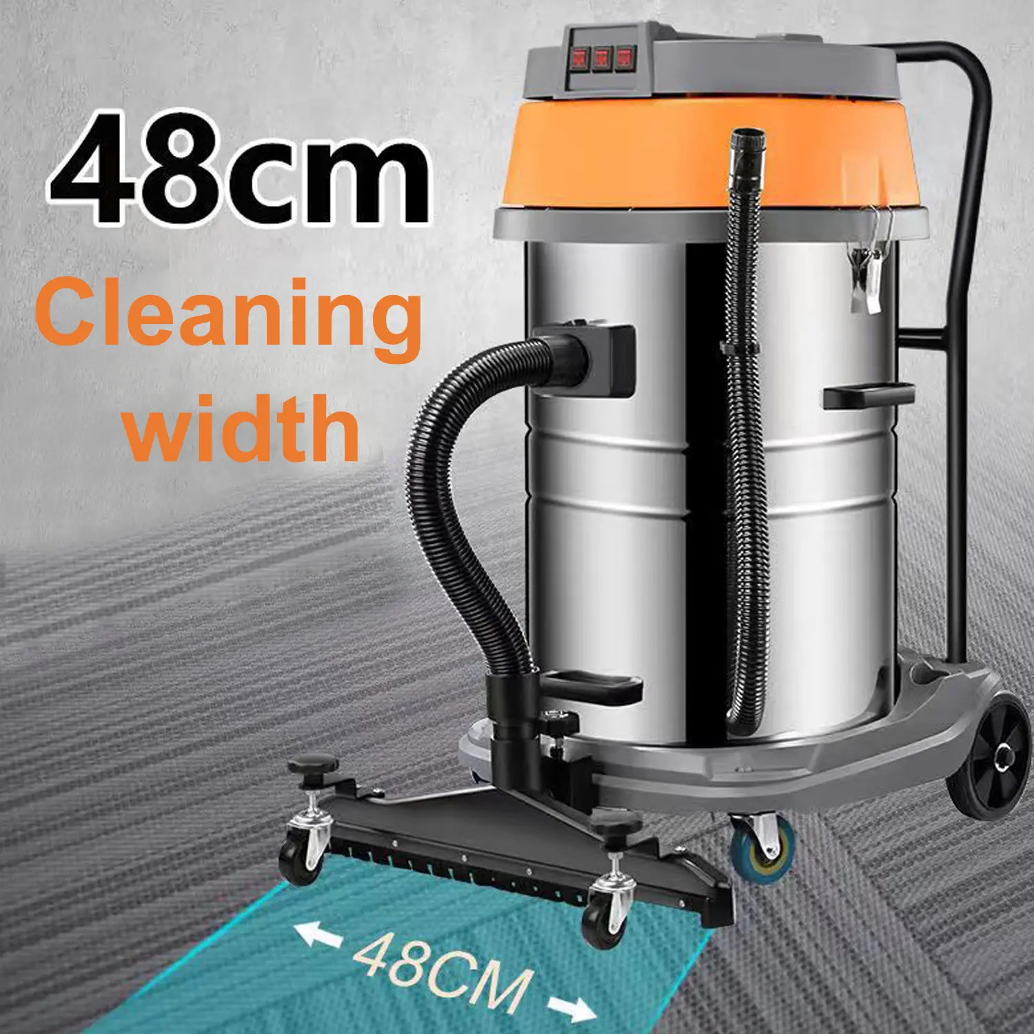 EVEAGE Wet Dry Dust Extractor Vacuum Industrial Collector Stainless steel