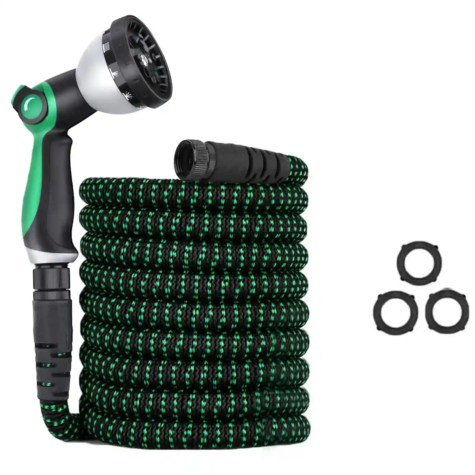 EVEAGE 100ft Flexible Garden Hose with Triple Layer Latex Core