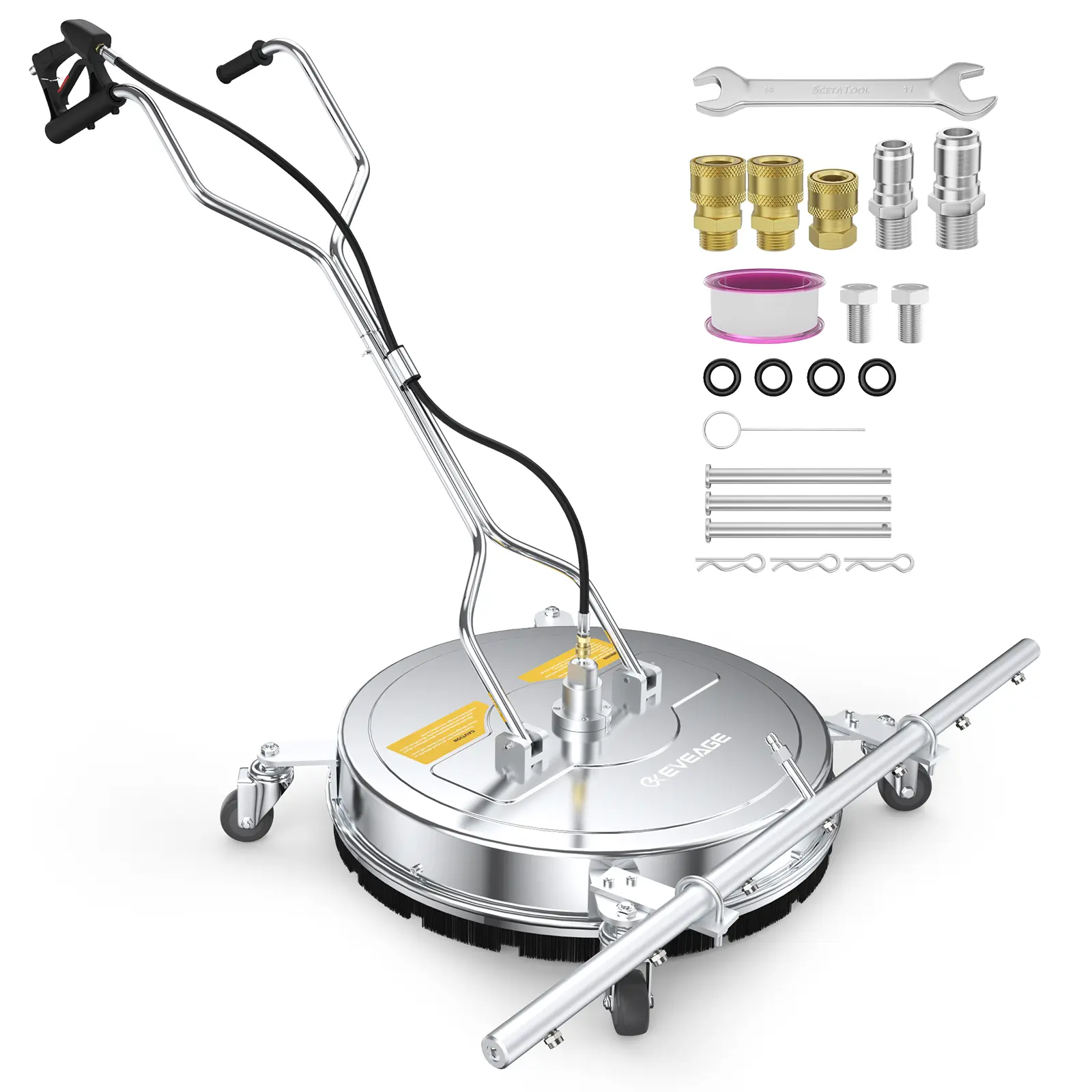 EVEAGE 20”Surface Cleaner Dual Handle combined with 46″ Water Broom(time-limited promotion)