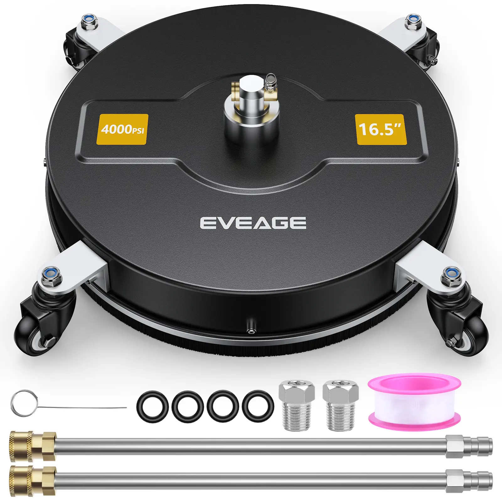 EVEAGE 16.5inch Pressure Washer Surface Cleaner black(time-limited promotion)