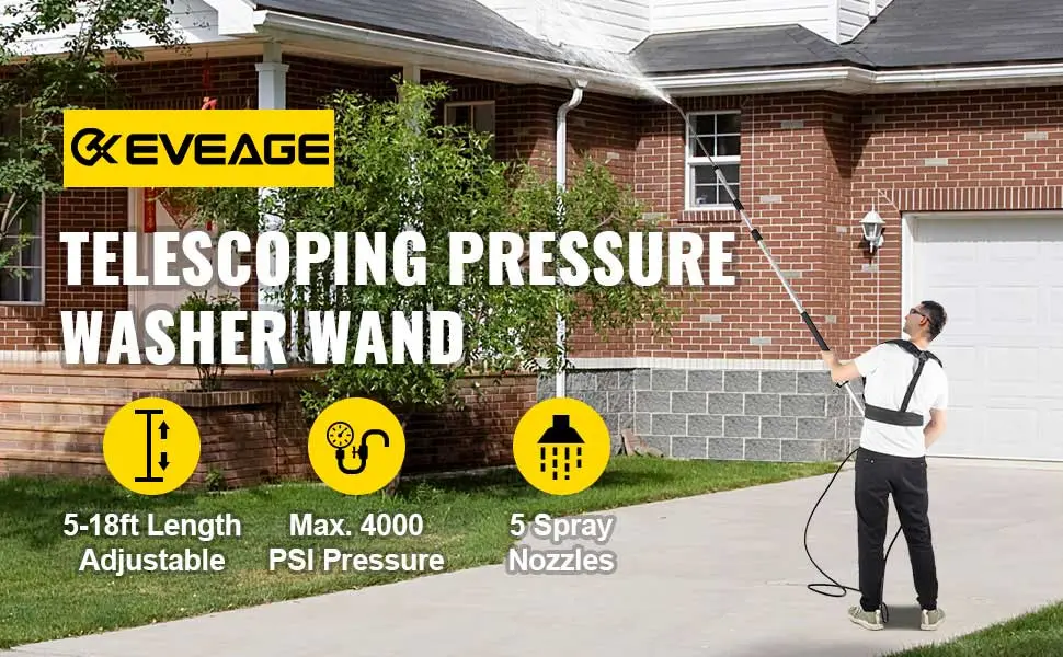 pressure washer long wand