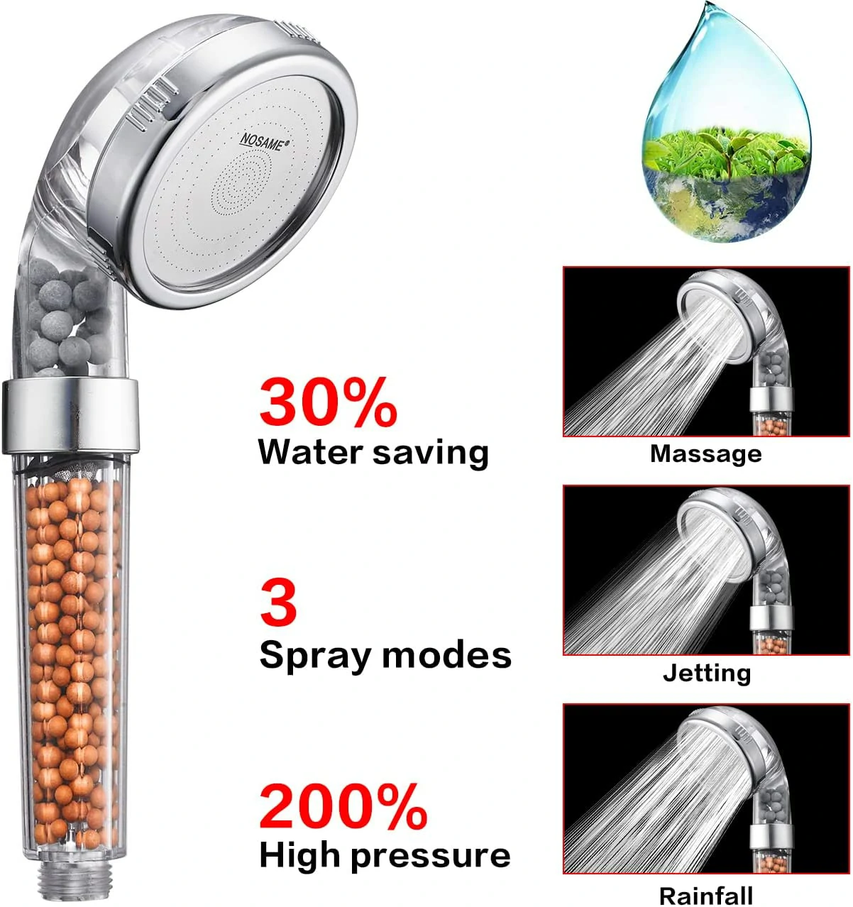 Eveage Filtered Shower Head