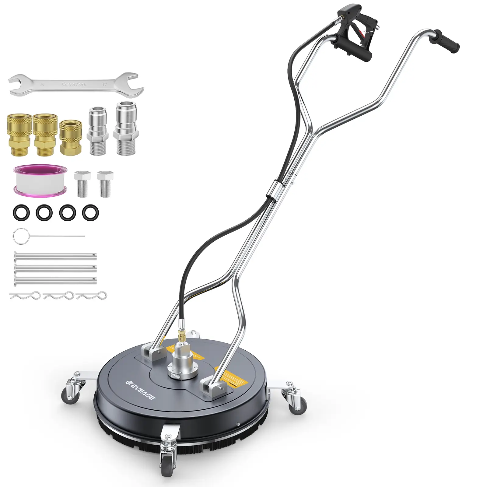 Eveage 20inch pressure washer surface cleaner black Dual Handle