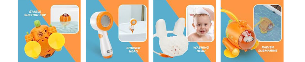 Eveage Baby Bath Shower Head Sprayer