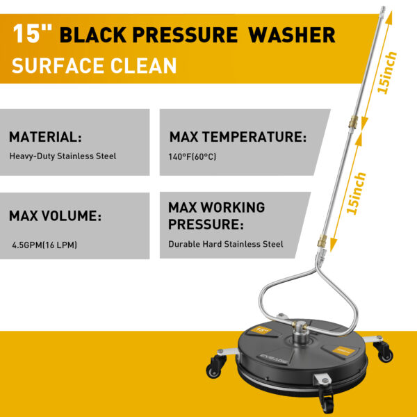 pressure washer surface cleaner attachment