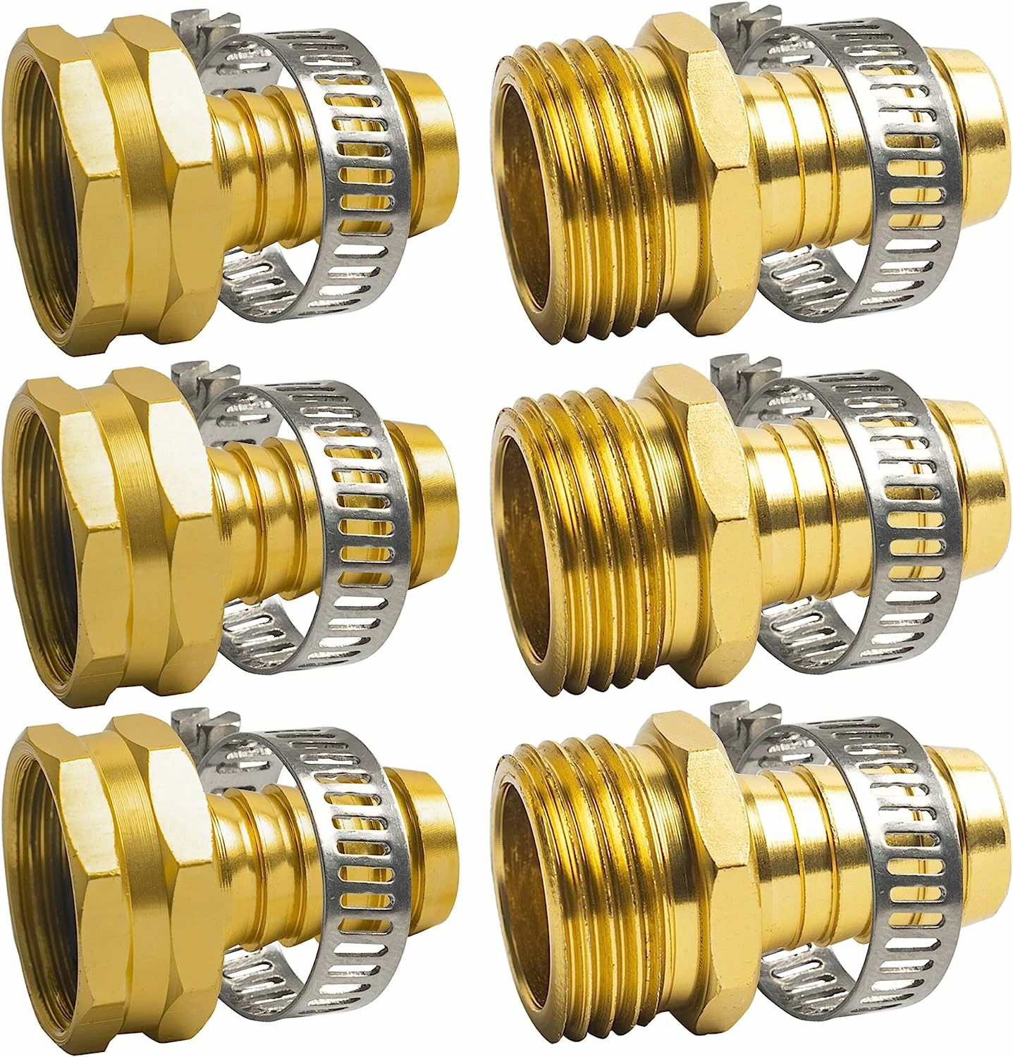 EVEAGE Hose Repair Connectors with Claps 3Pack