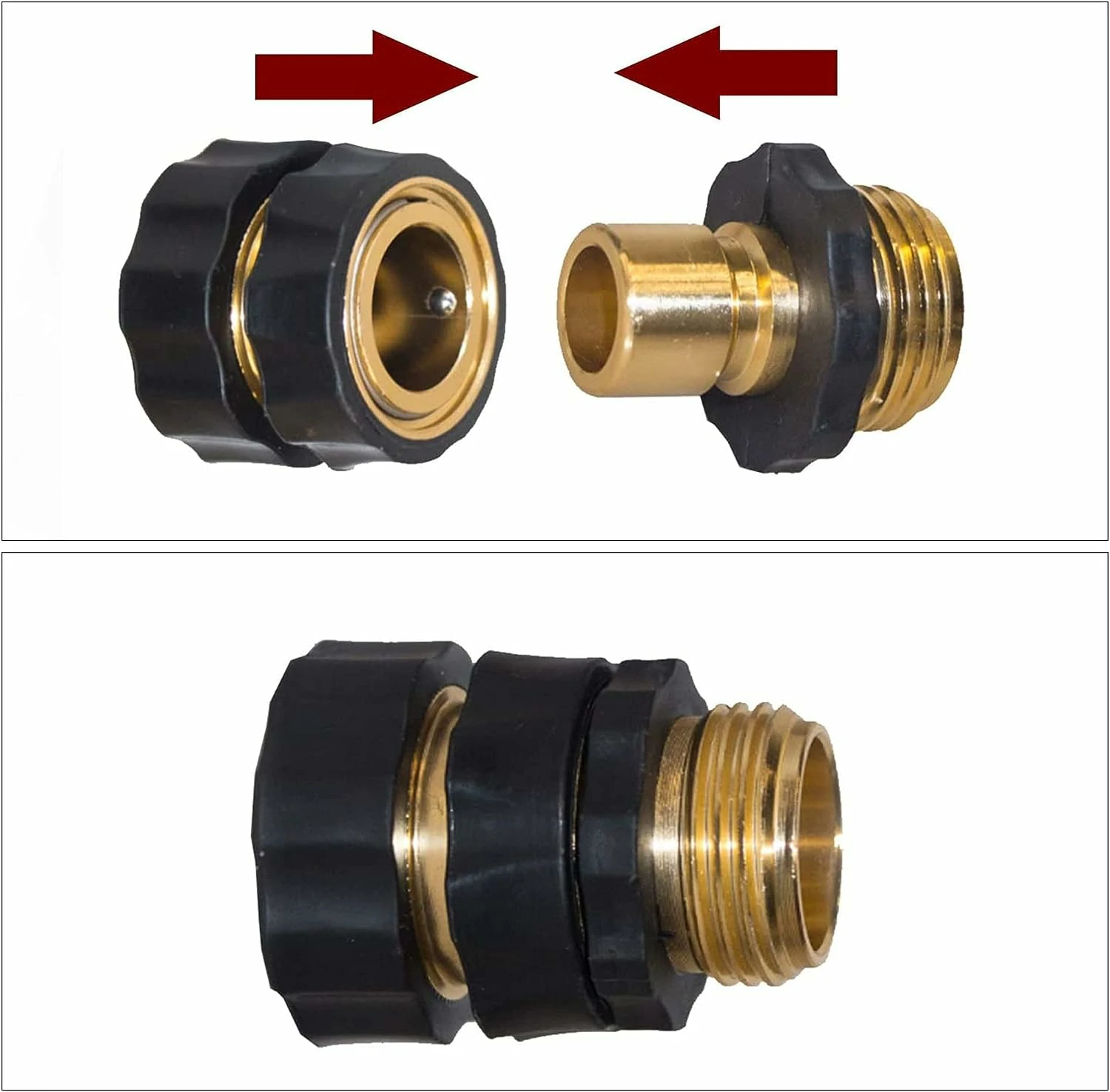 EVEAGE 3/4 Inch Garden Hose Quick Connector