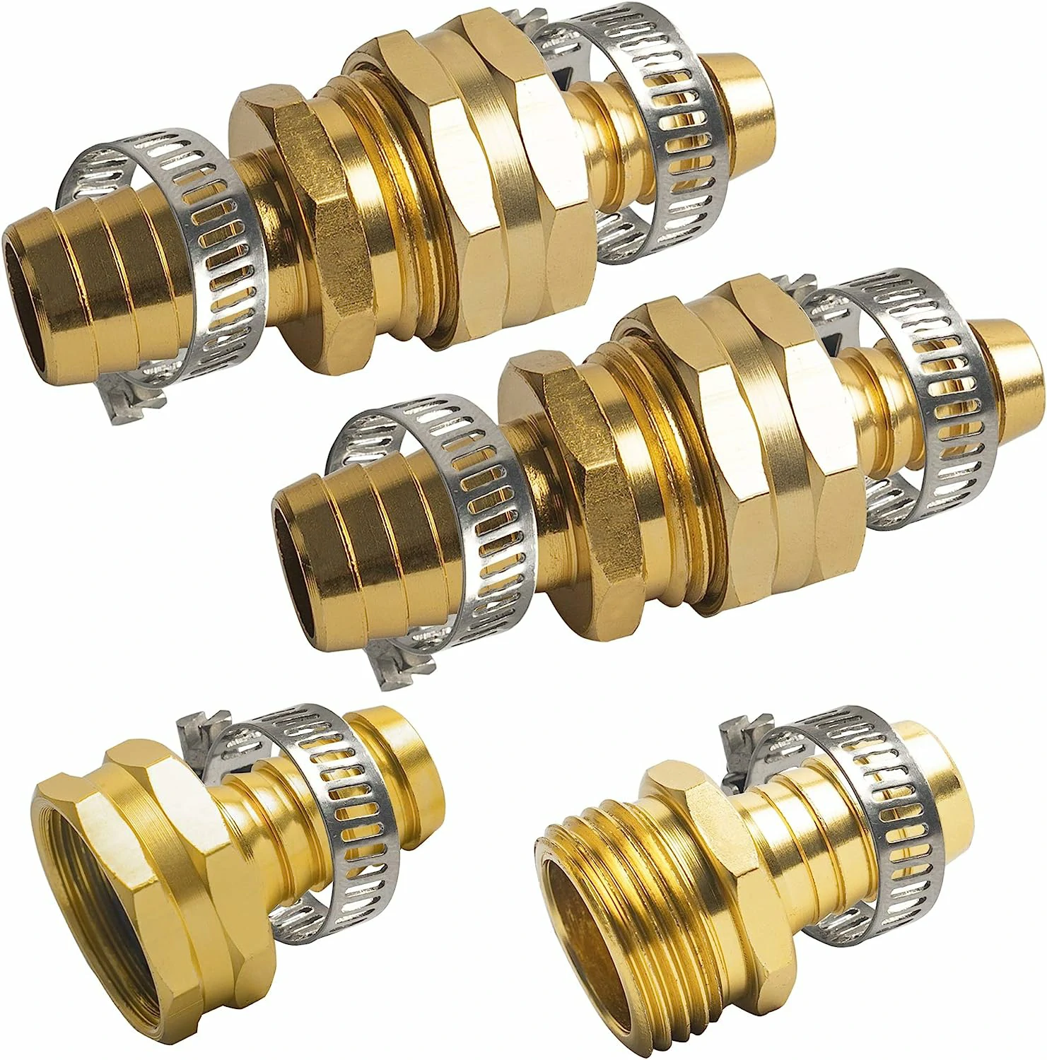 EVEAGE Hose Repair Connectors with Claps 3Pack