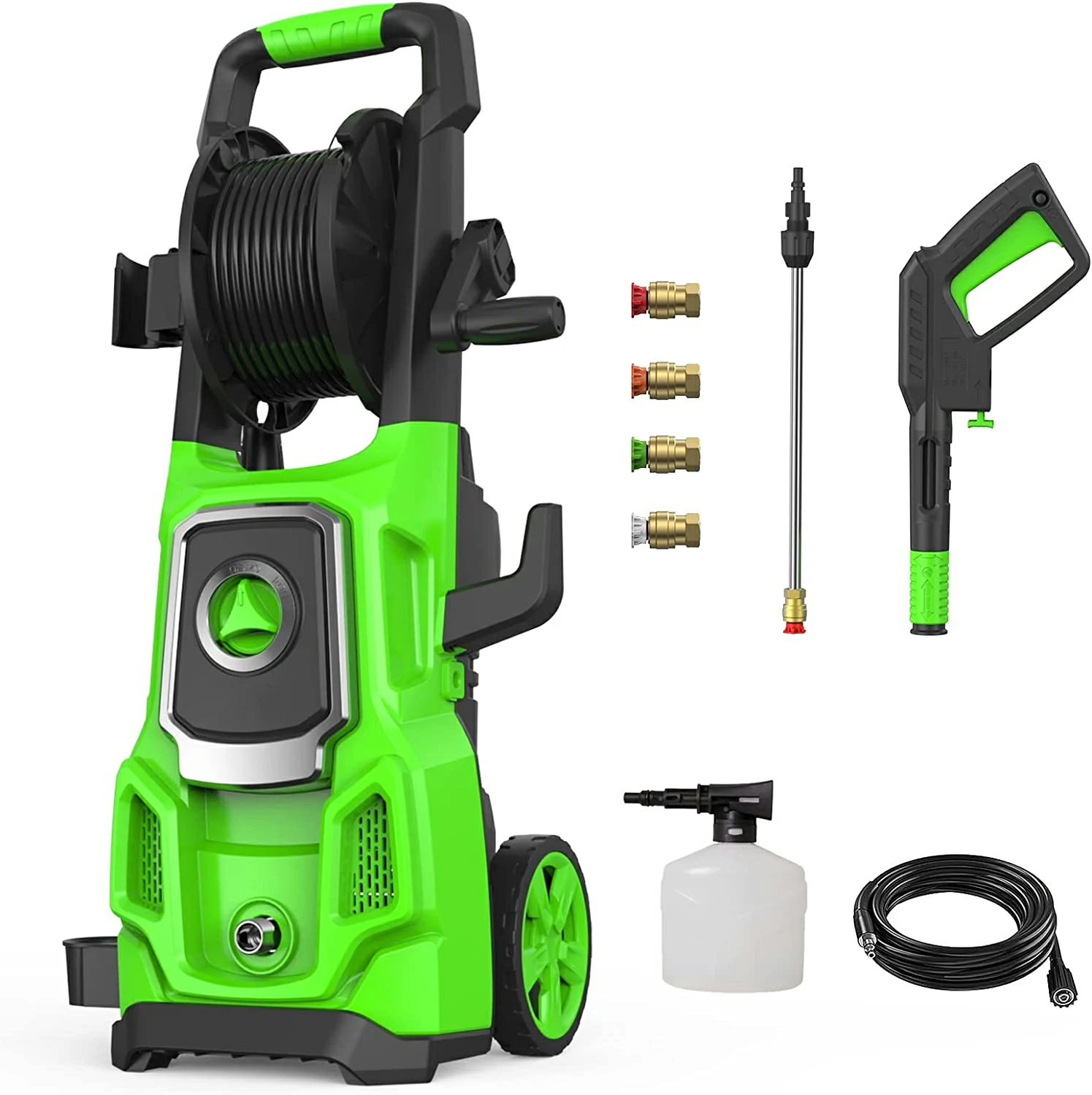 EVEAGE Electric Pressure Washer, 3000 Max PSI, 2.6 GPM , 4 Quick-Connect Nozzles