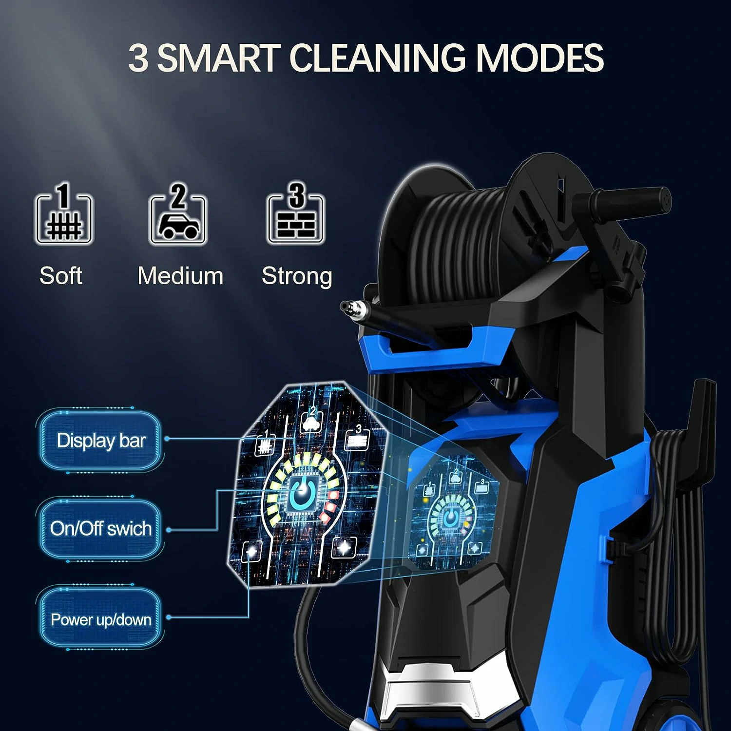 EVEAGE Electric Pressure Washer 4200PSI Max 2.8 GPM