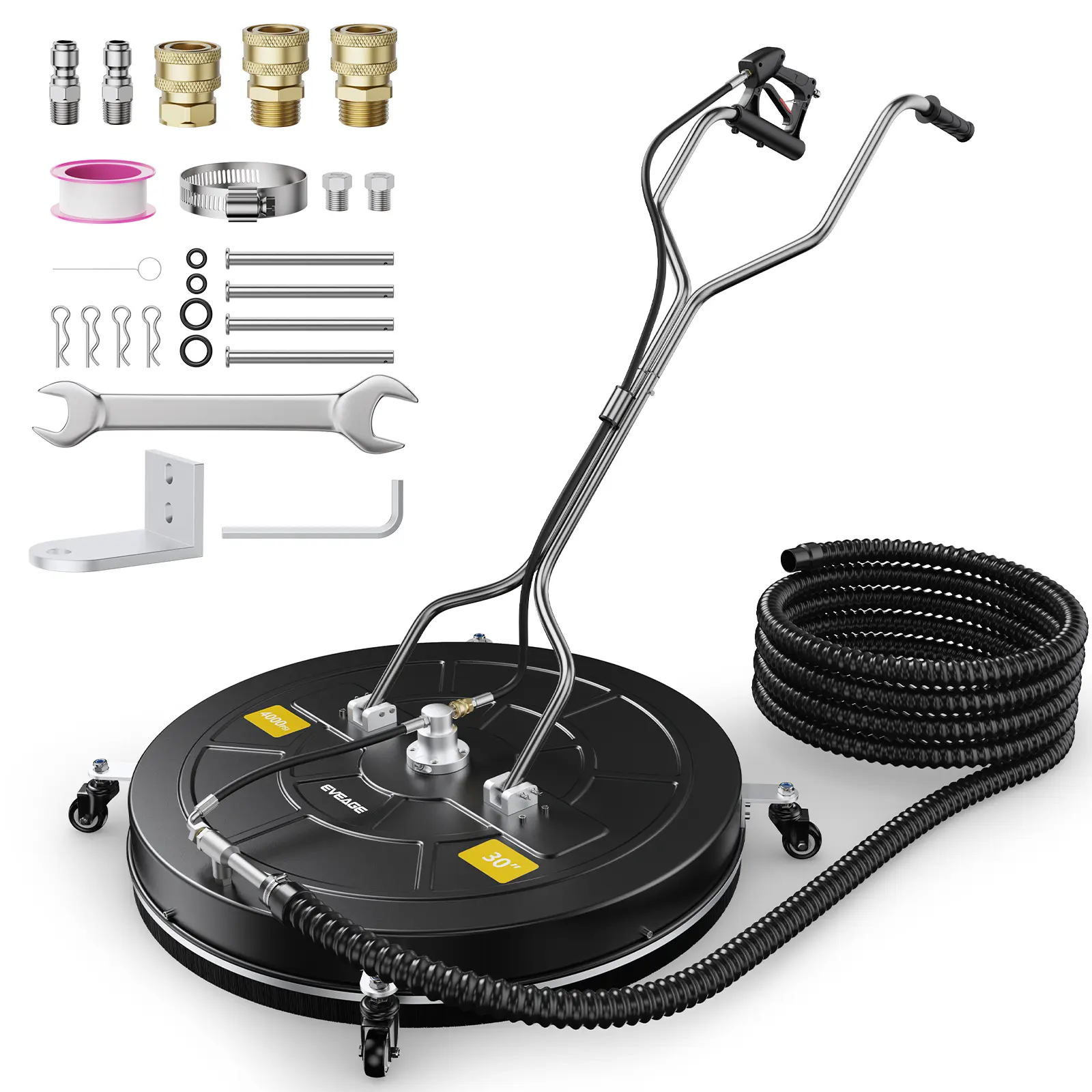 EVEAGE 30 inch Water Recovery best commercial pressure washer surface