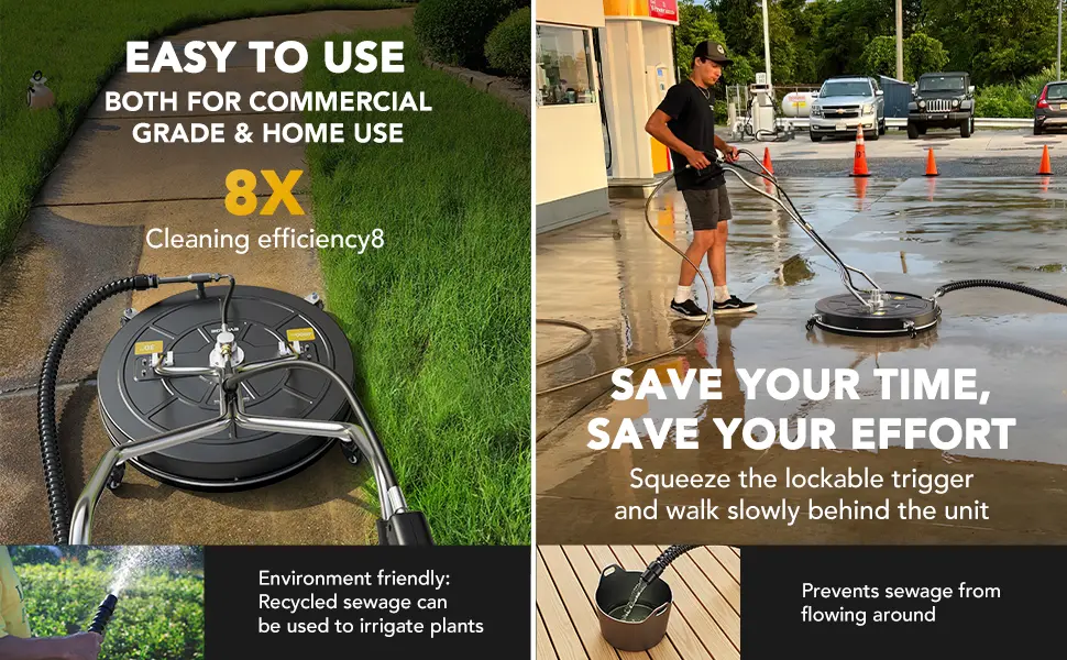 commercial surface cleaner for pressure washer
