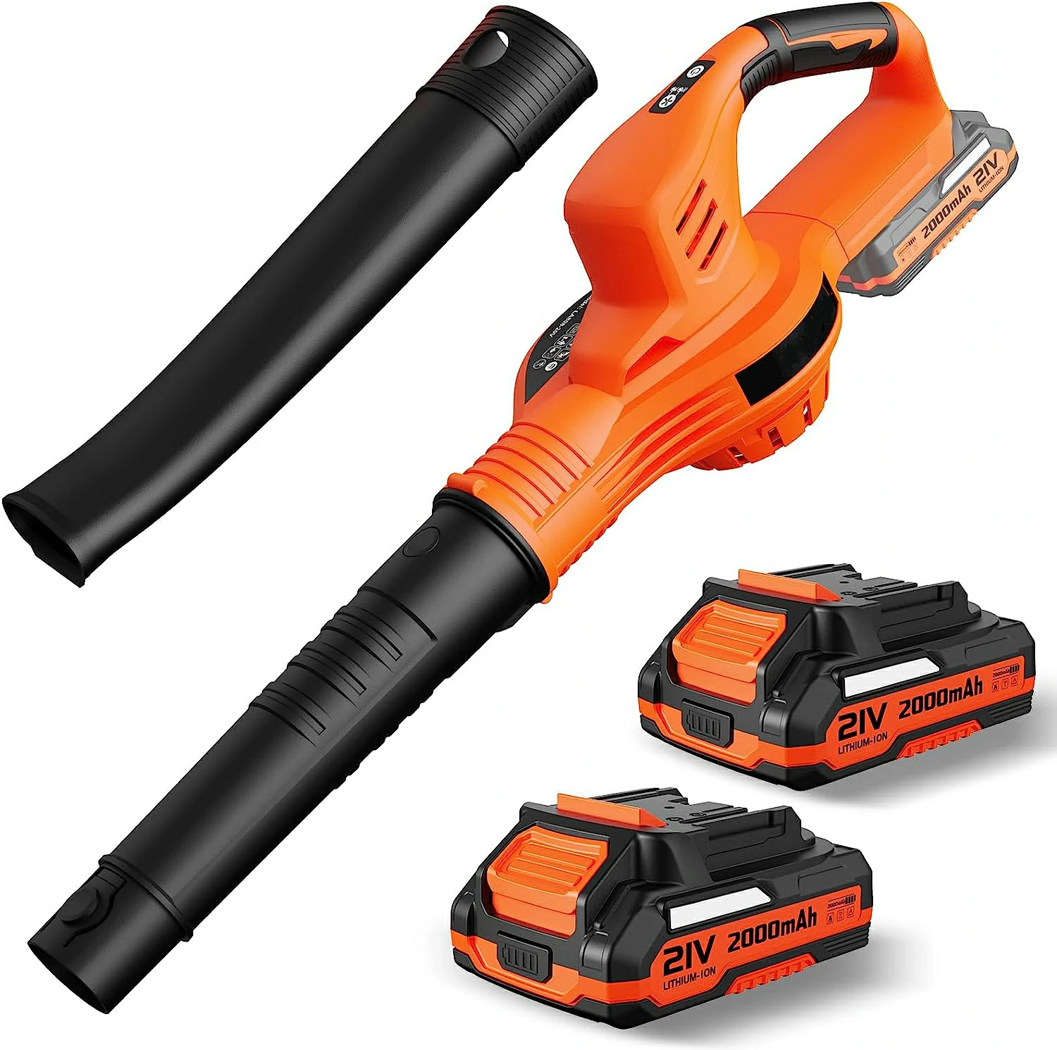 EVEAGE Leaf Blower Cordless with 2 Batteries and Charger