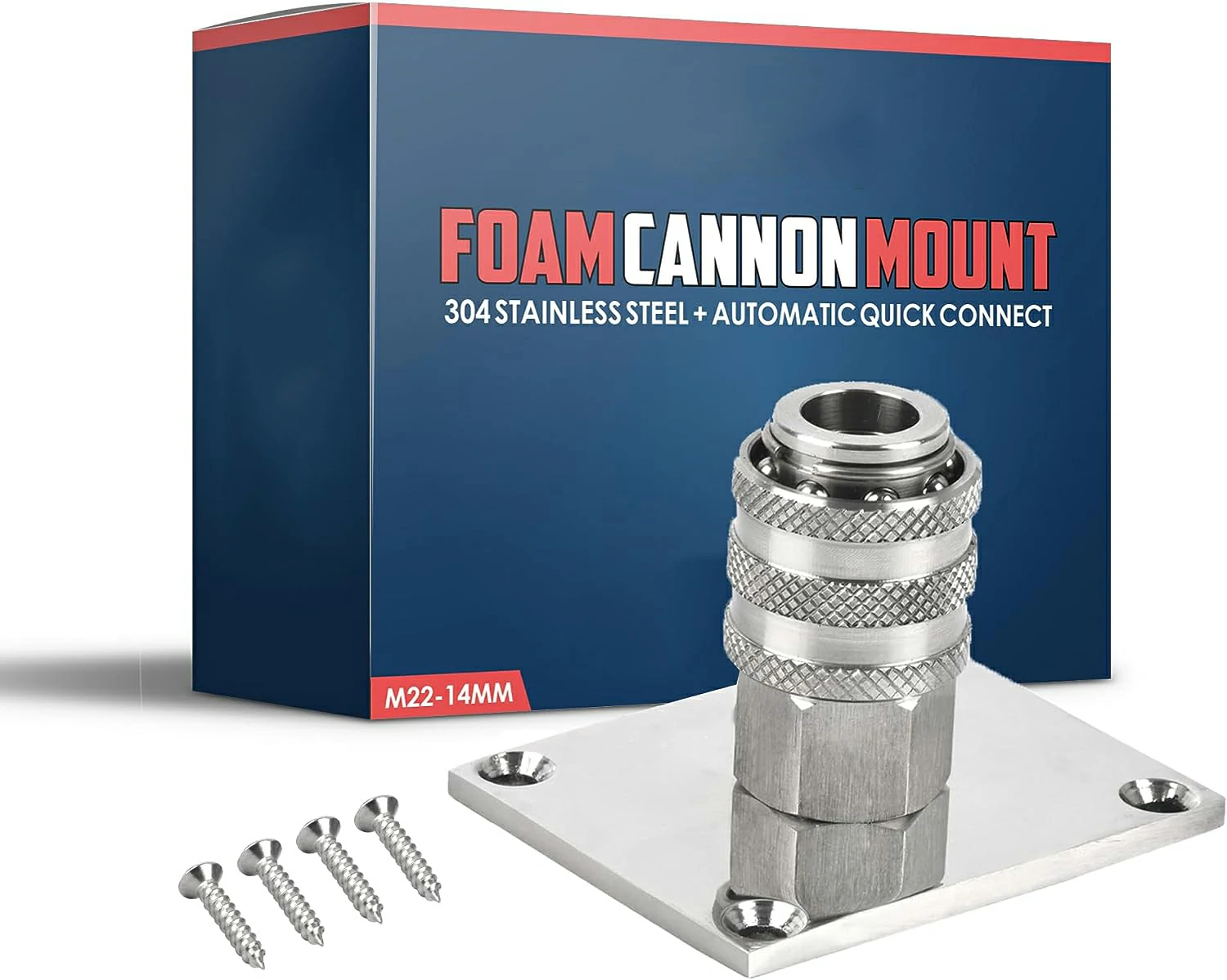 EVEAGE Automatic Foam Cannon Mount Machined in 304 Stainless Steel
