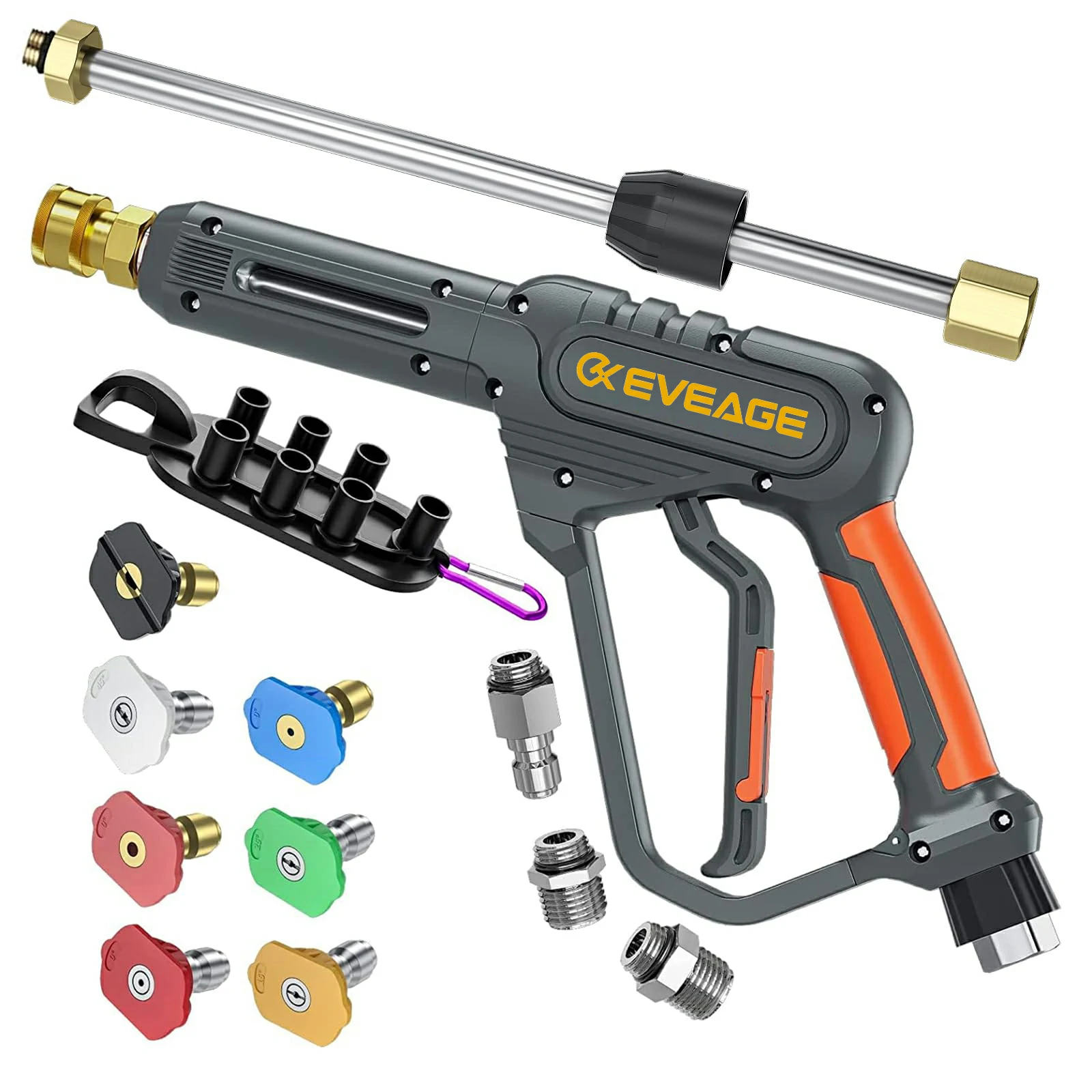 EVEAGE High Pressure Washer Gun with Swivel Ends