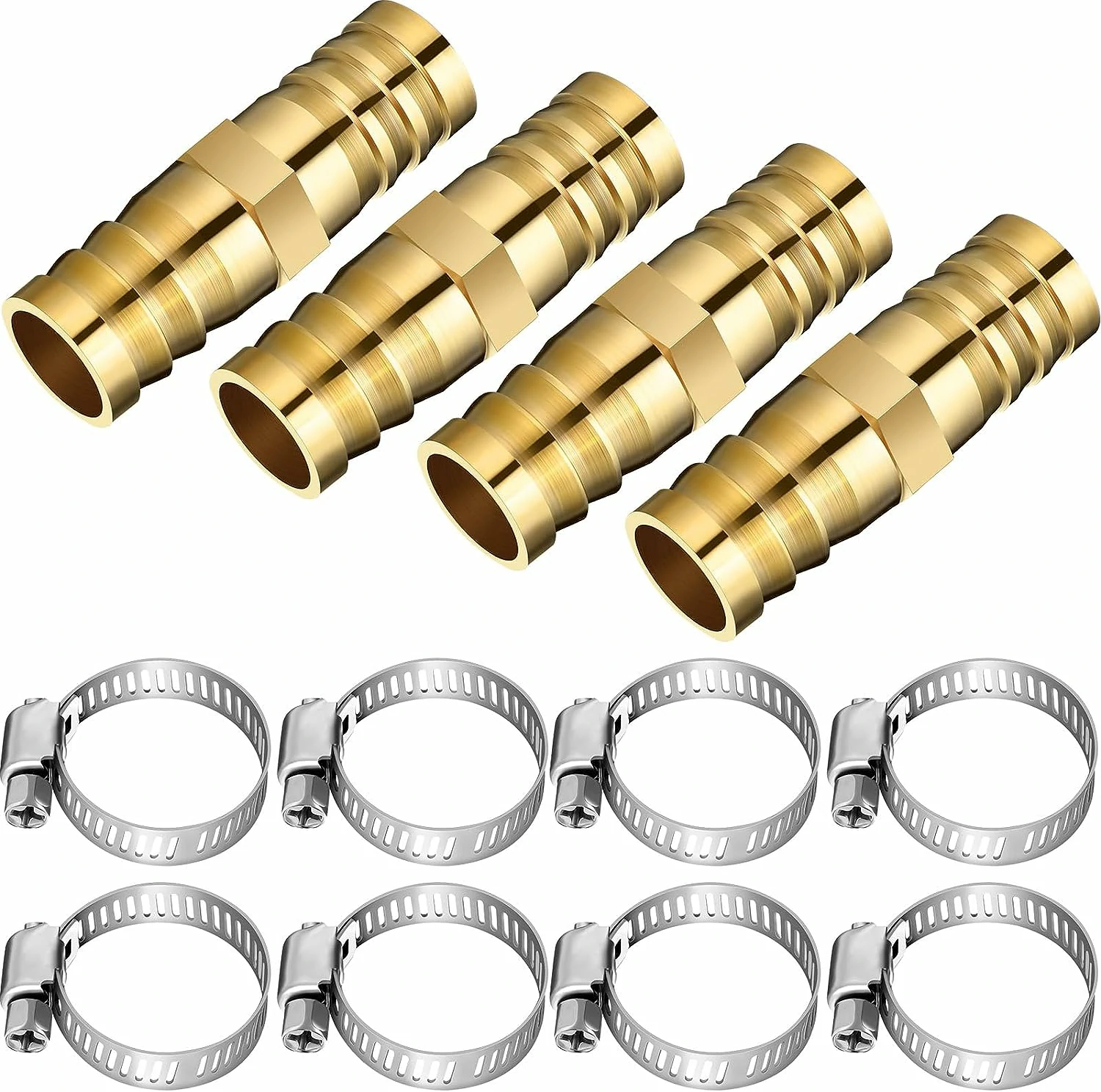 12 Pcs Hose Repair Connectors(0.39” Dia)