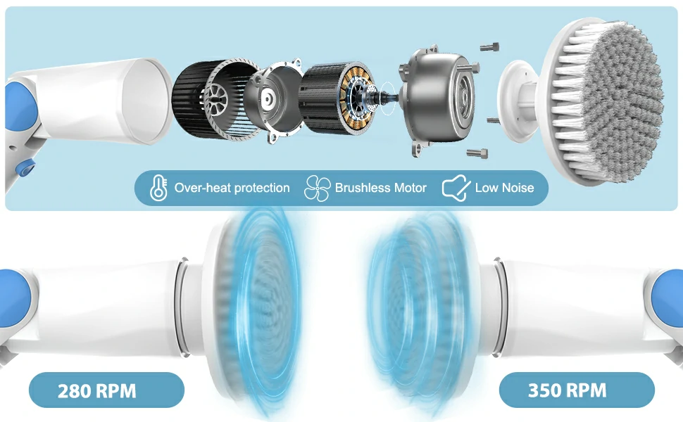 electric spin scrubber