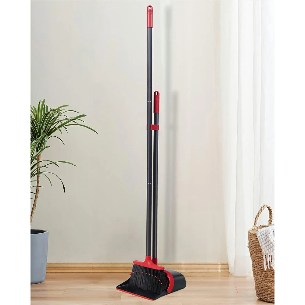 EVEAGE Broom and Dustpan Set for Home