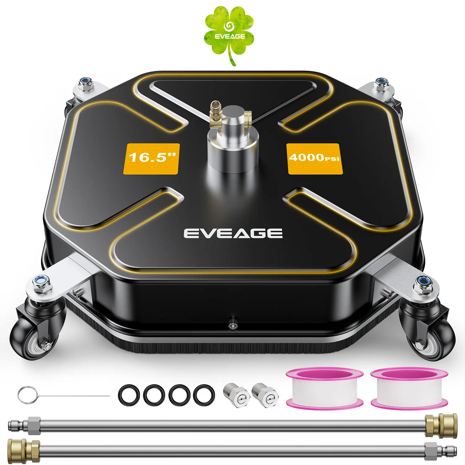 EVEAGE Eight-faceted pressure washer surface cleaner